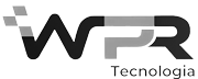 Logomarca da empresa WPR Tecnologia em preto e branco